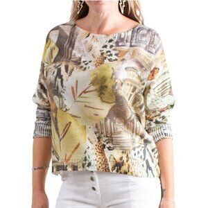 Gigi Moda Donatella City Sweater Made In Italy Size L